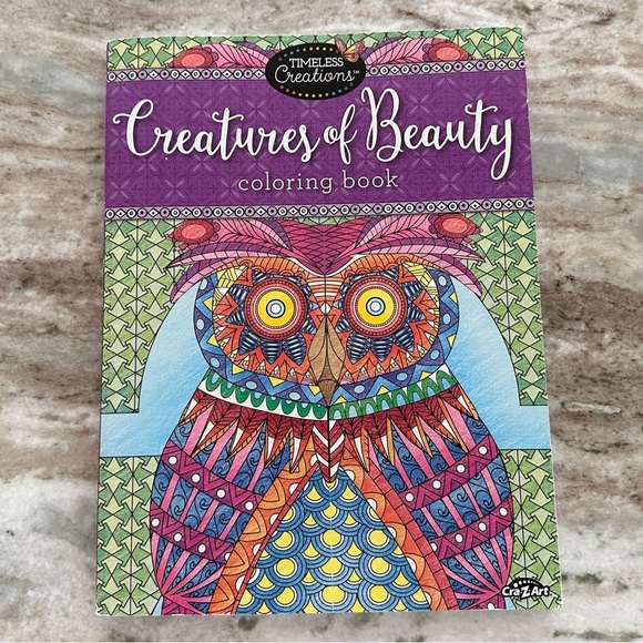 Adult Coloring Book - Timeless Creations Creatures Of Beauty - Picture 1 of 13